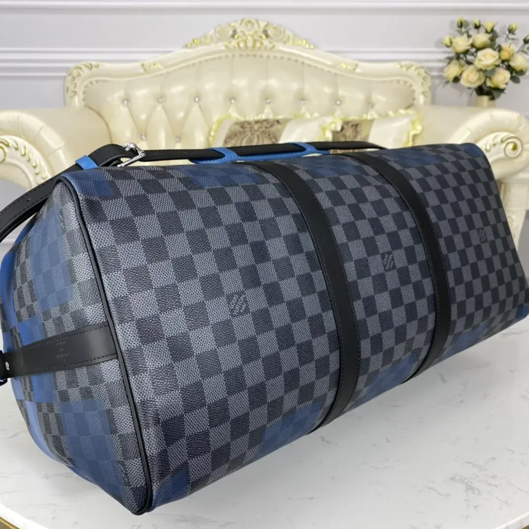 blue damier graphite giant keepall bandouliere 50 n40410 5