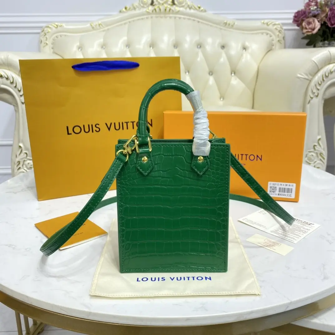 brilliant alligator leather petit sac plat bag green n99487 green 1 brilliant alligator leather petit sac plat bag green n99487 green 1