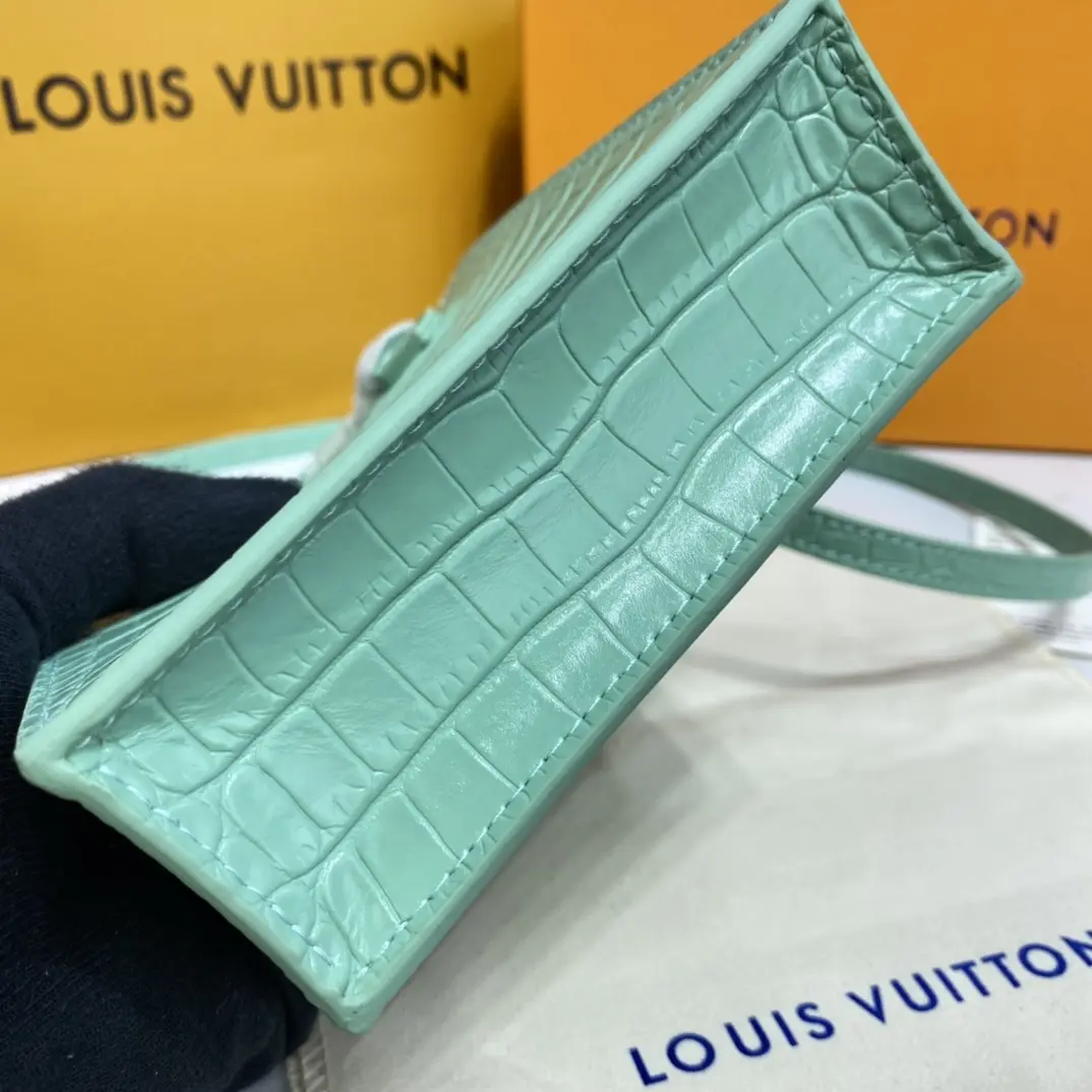 brilliant alligator leather petit sac plat bag n99487 4