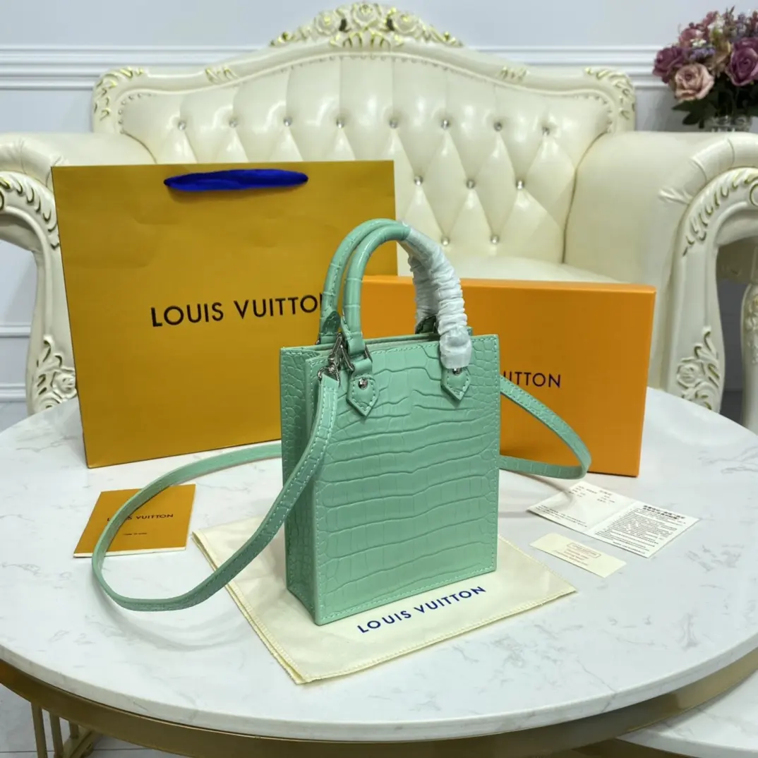 brilliant alligator leather petit sac plat bag n99487 6