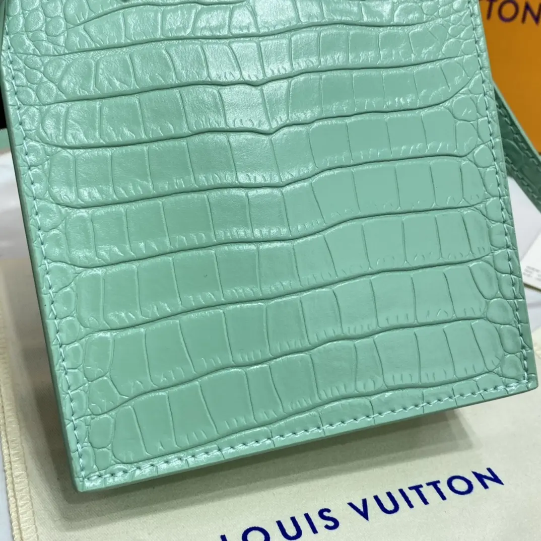 brilliant alligator leather petit sac plat bag n99487 9
