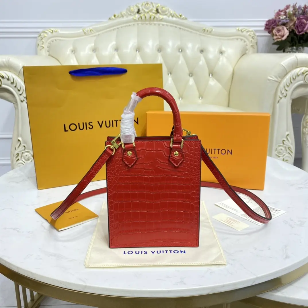 brilliant alligator leather petit sac plat bag red n99487 red 1 brilliant alligator leather petit sac plat bag red n99487 red 1