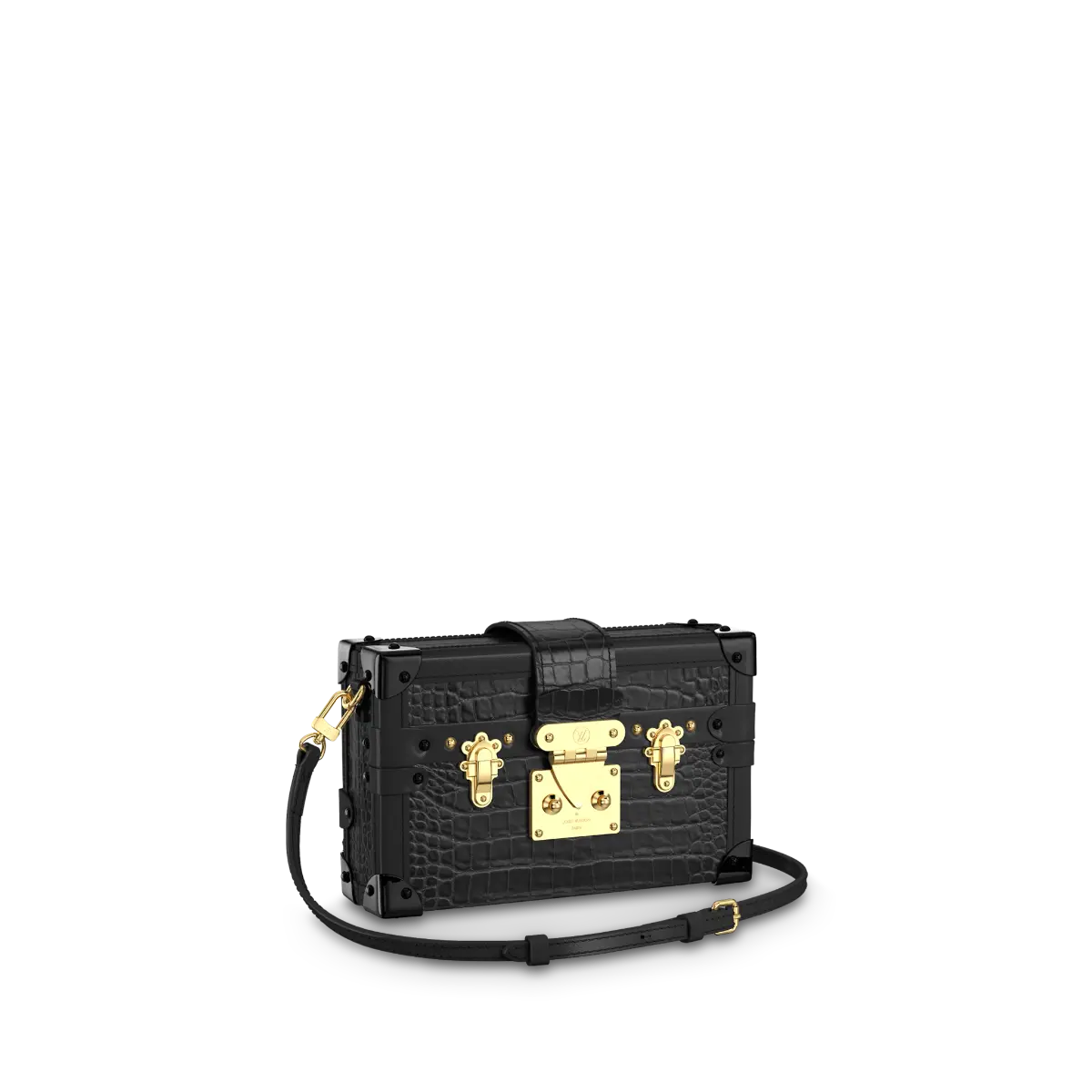 crocodilian leather petite malle n92049 1