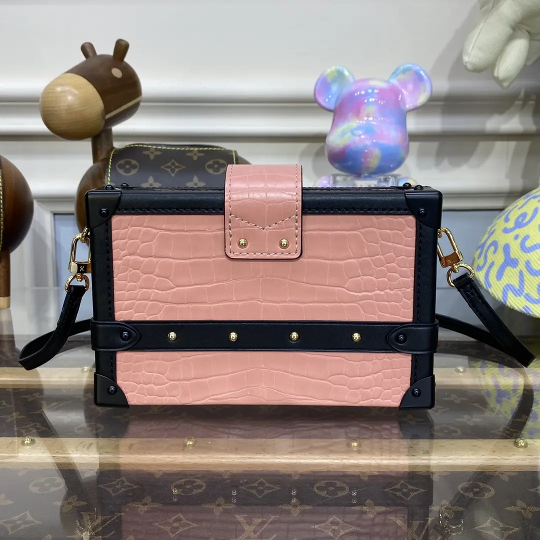 crocodilian leather petite malle n96643 10