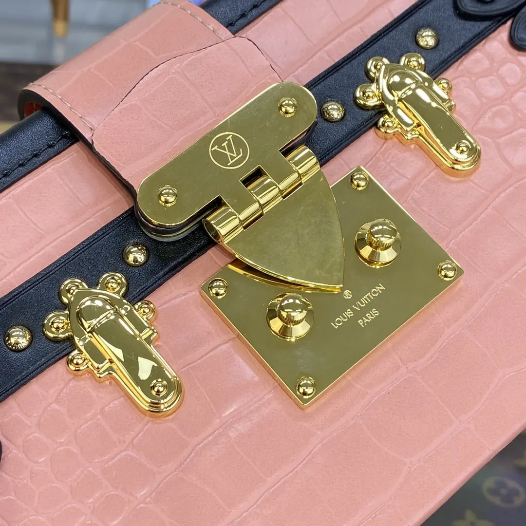 crocodilian leather petite malle n96643 3