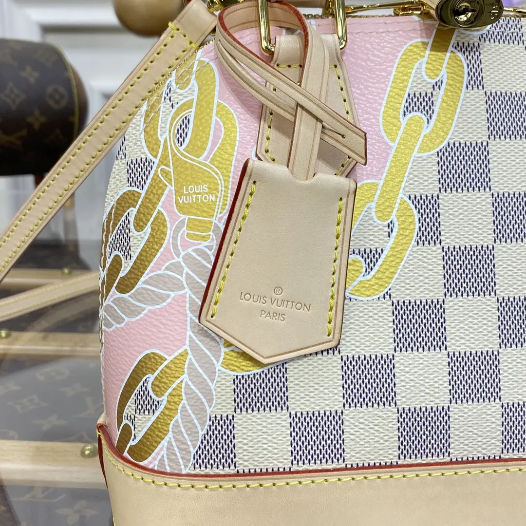 damier azur alma bb handbag n40472 2