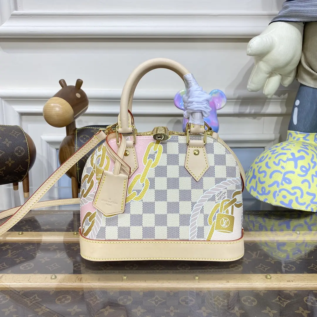 damier azur alma bb handbag n40472 6