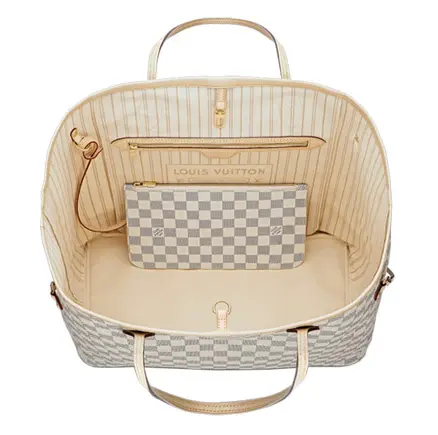 damier azur canvas neverfull gm n41360 2 damier azur canvas neverfull gm n41360 2
