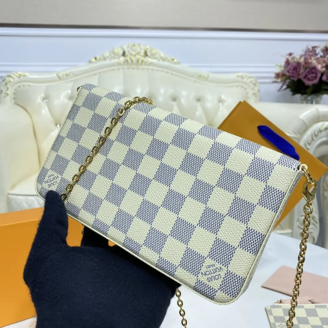 damier azur canvas pochette felicie n63106 5