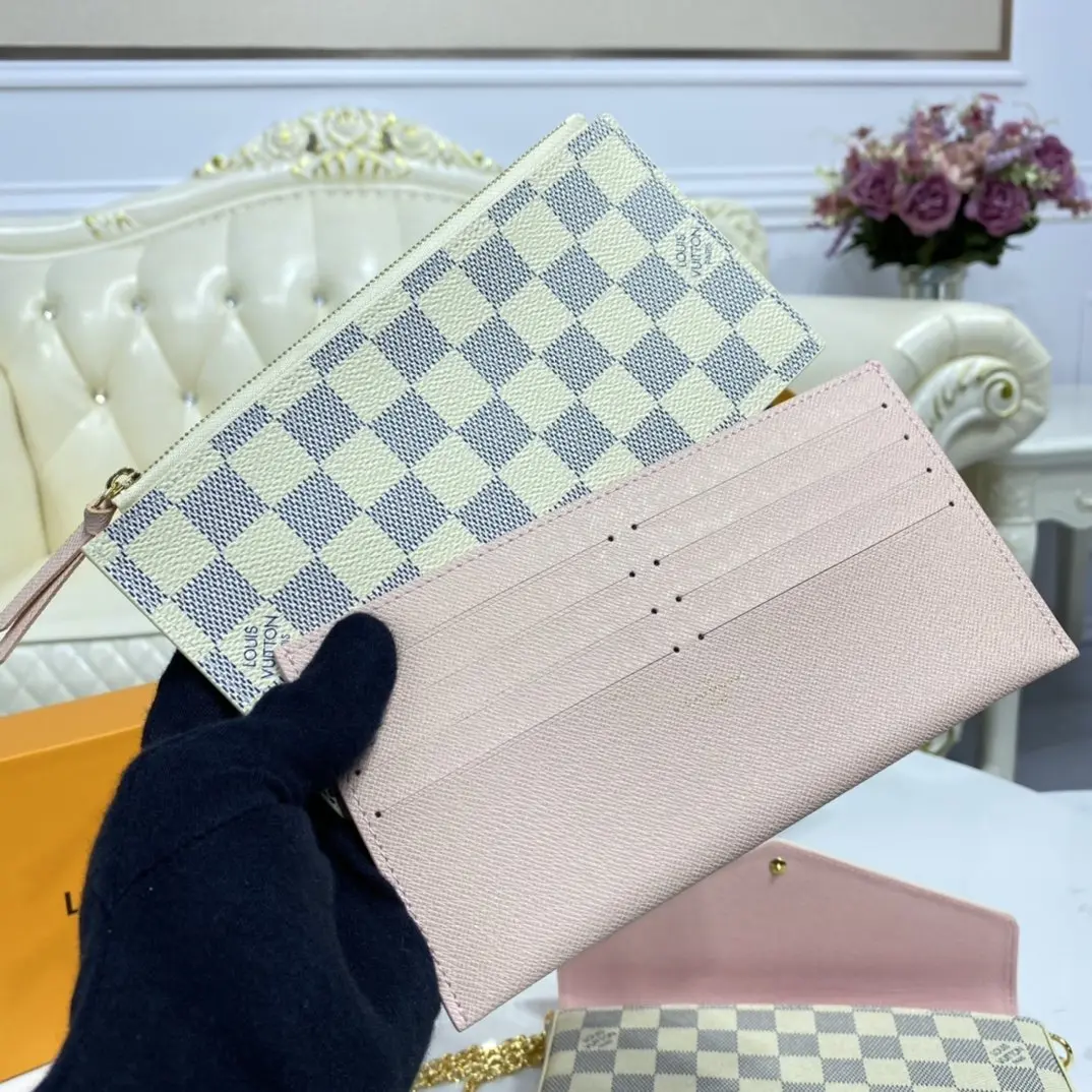 damier azur canvas pochette felicie n63106 6