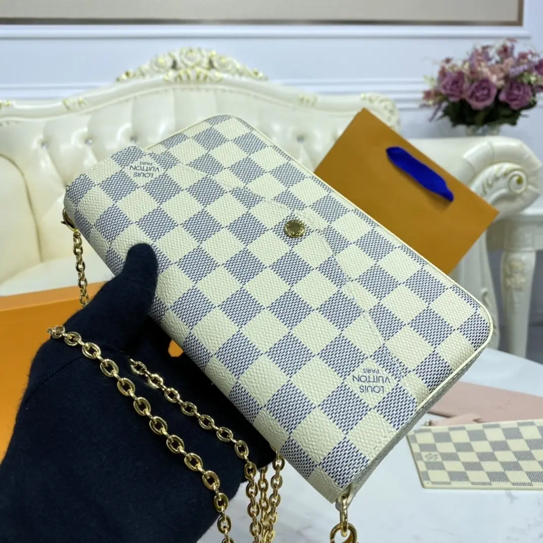 damier azur canvas pochette felicie n63106 7