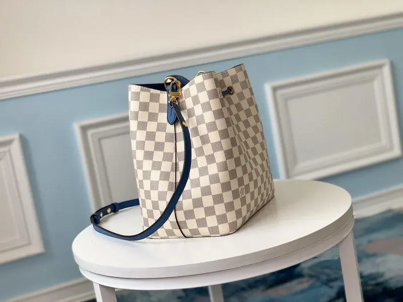 damier azur neonoe bucket bag bleuet n40153 4 damier azur neonoe bucket bag bleuet n40153 4
