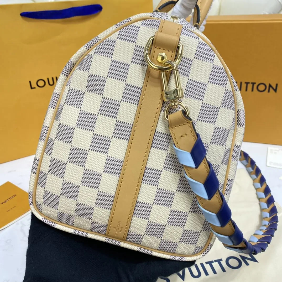 damier azur speedy bandouliere 30 n50054 7