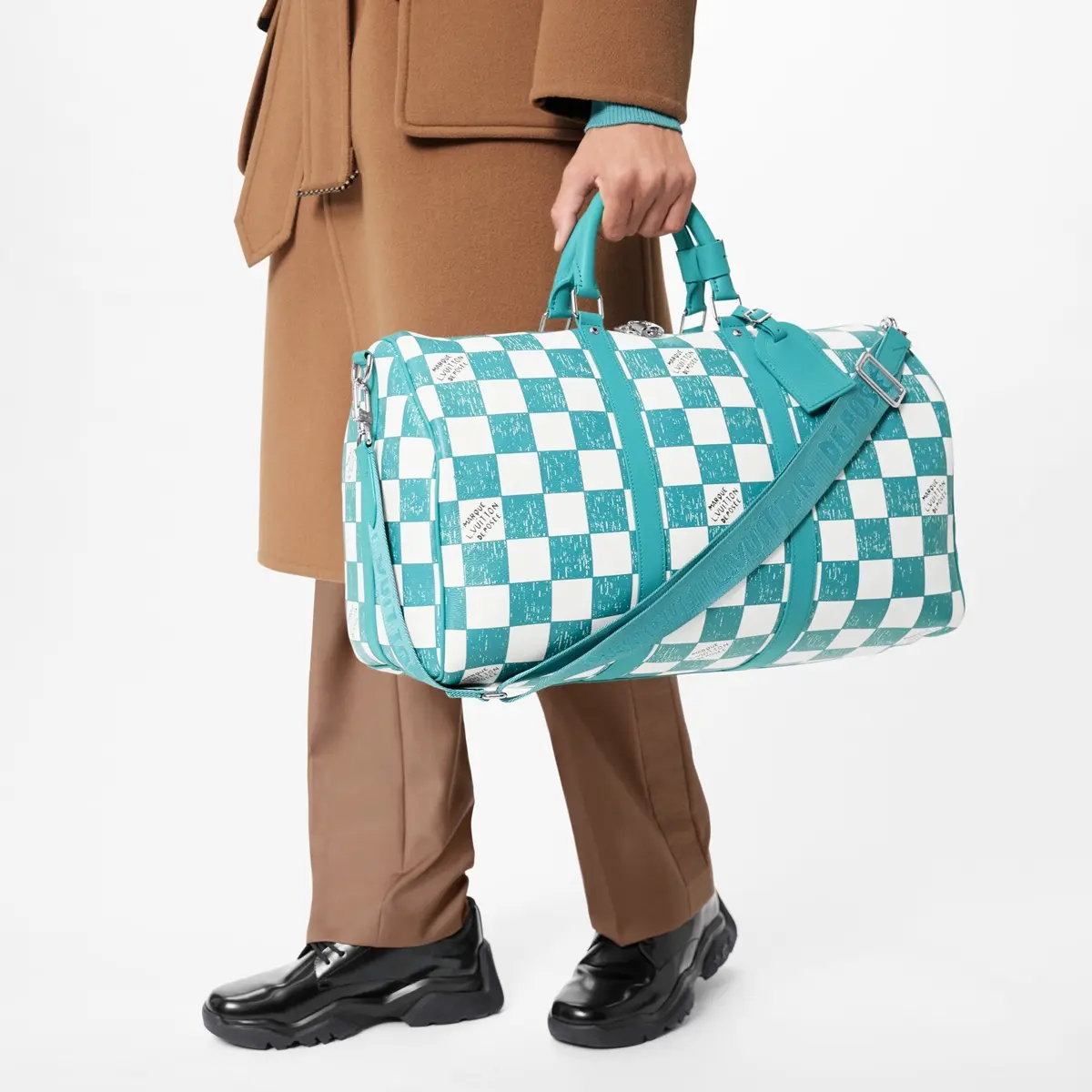 damier checkerboard keepall bandouliere 45 bag n80404 3