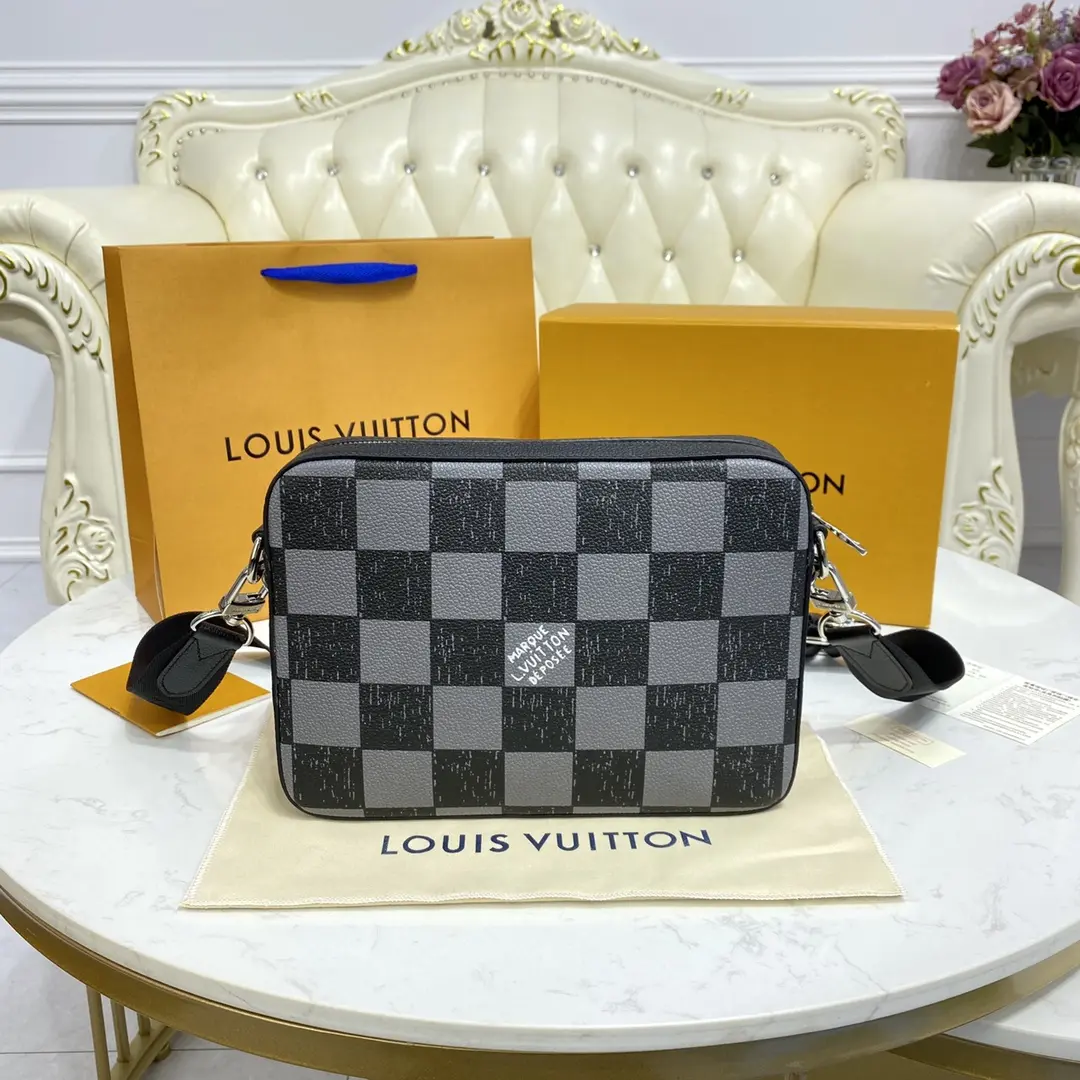 damier checkerboard trio messenger bag n80401 4