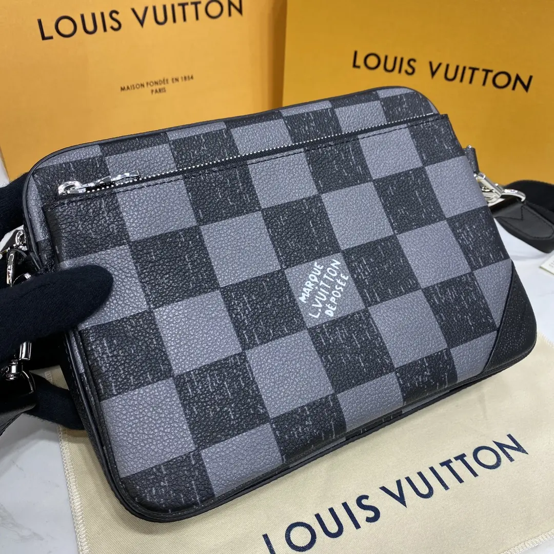 damier checkerboard trio messenger bag n80401 7