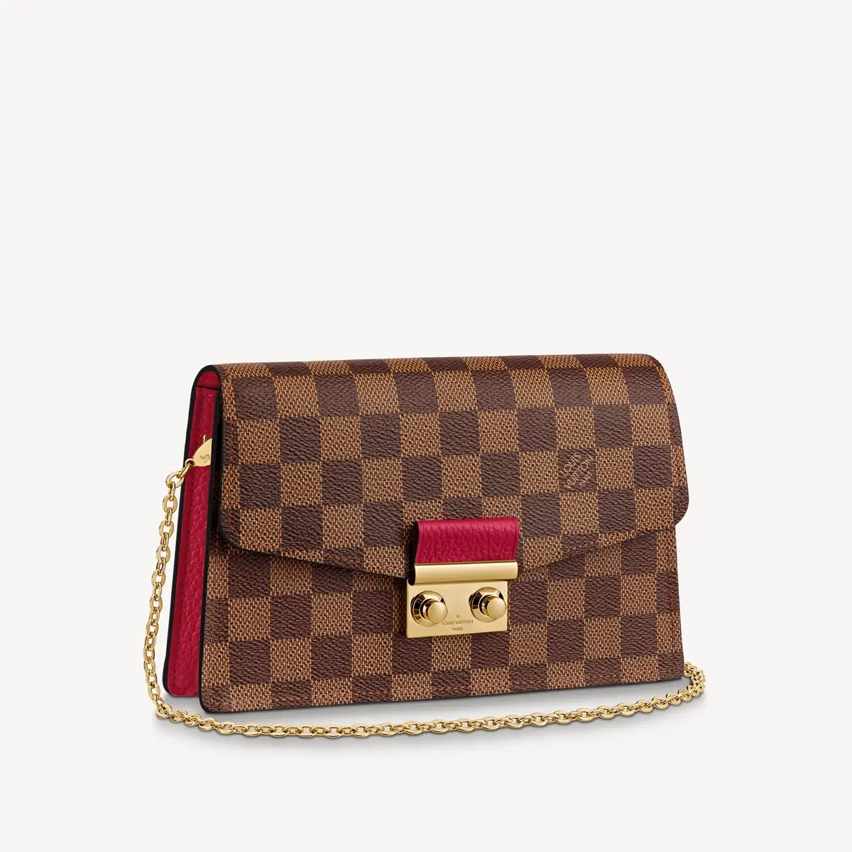damier ebene croisette chain wallet red n60288 1 damier ebene croisette chain wallet red n60288 1