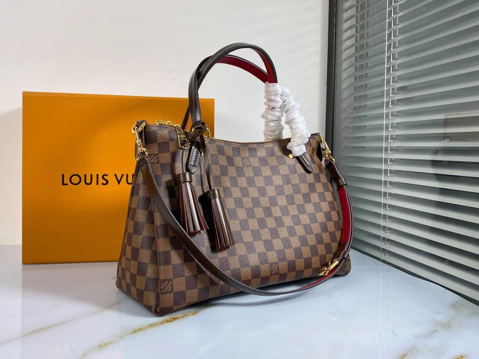 damier ebene lymington zipped tote n40023 5