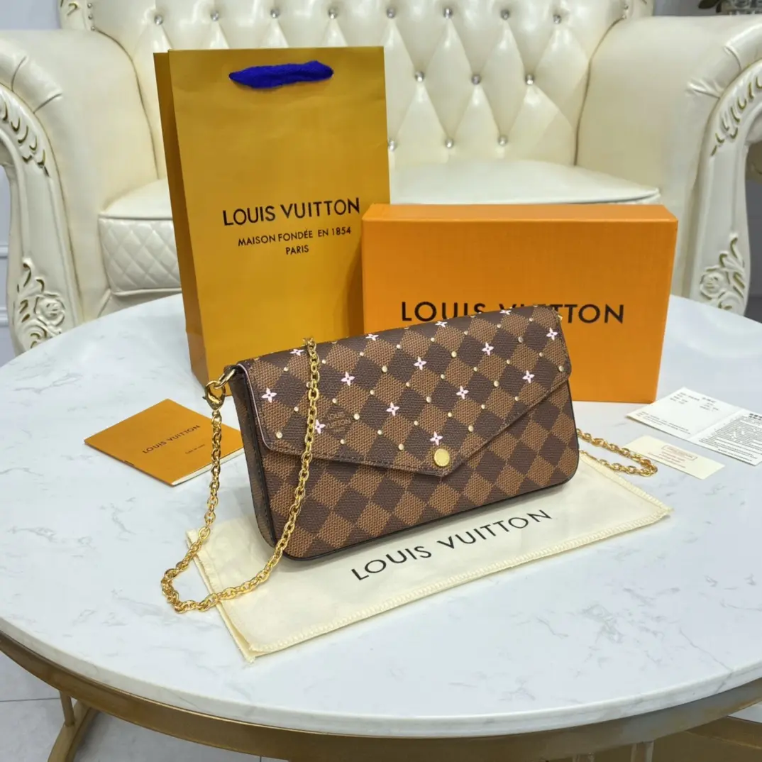 damier ebene studs special edition felicie pochette n60474 4