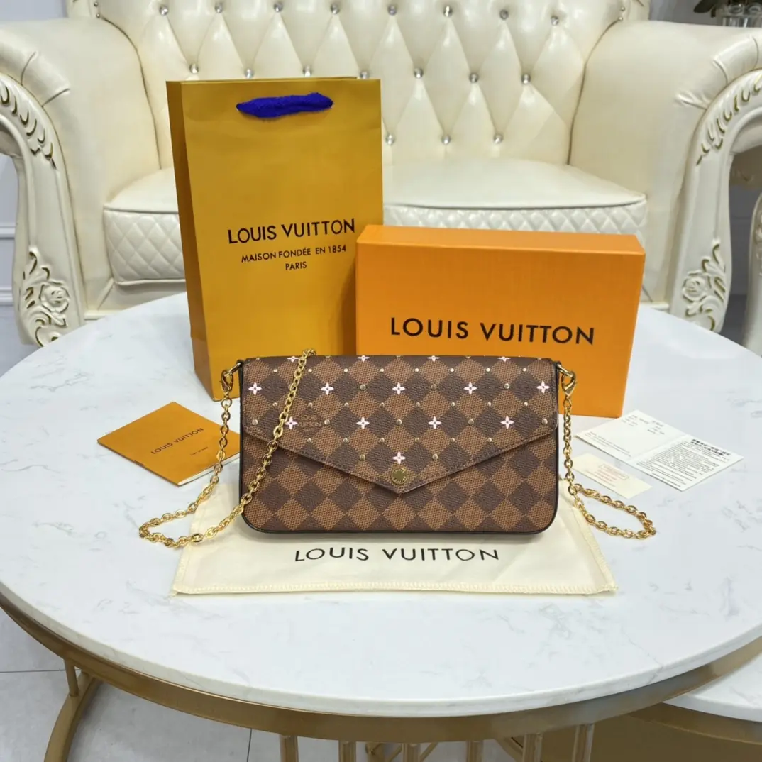 damier ebene studs special edition felicie pochette n60474 6