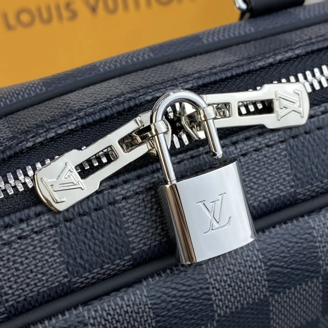 damier graphite porte documents voyage pm n41478 10