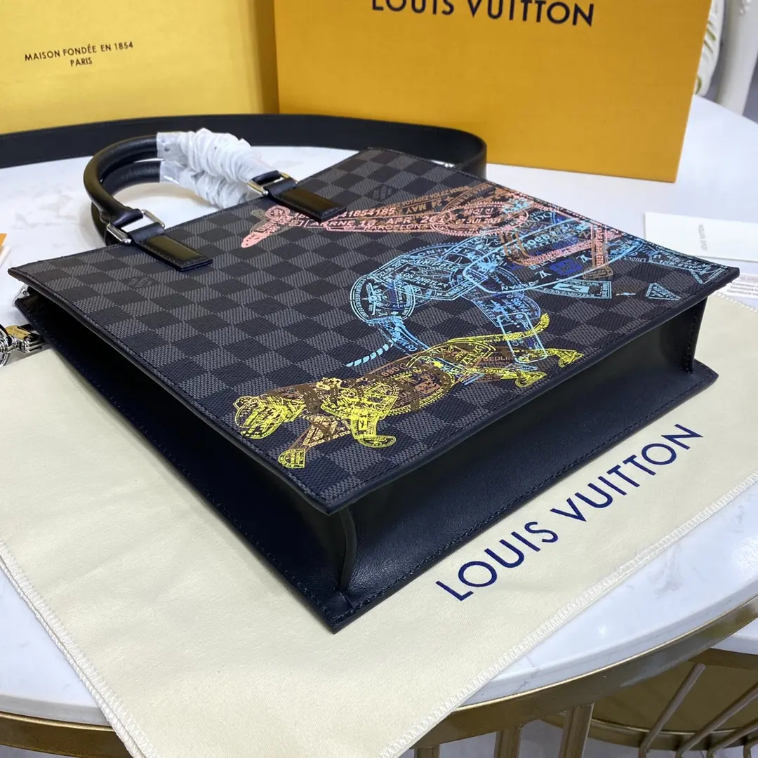 damier graphite sac plat cross bag n45276 5