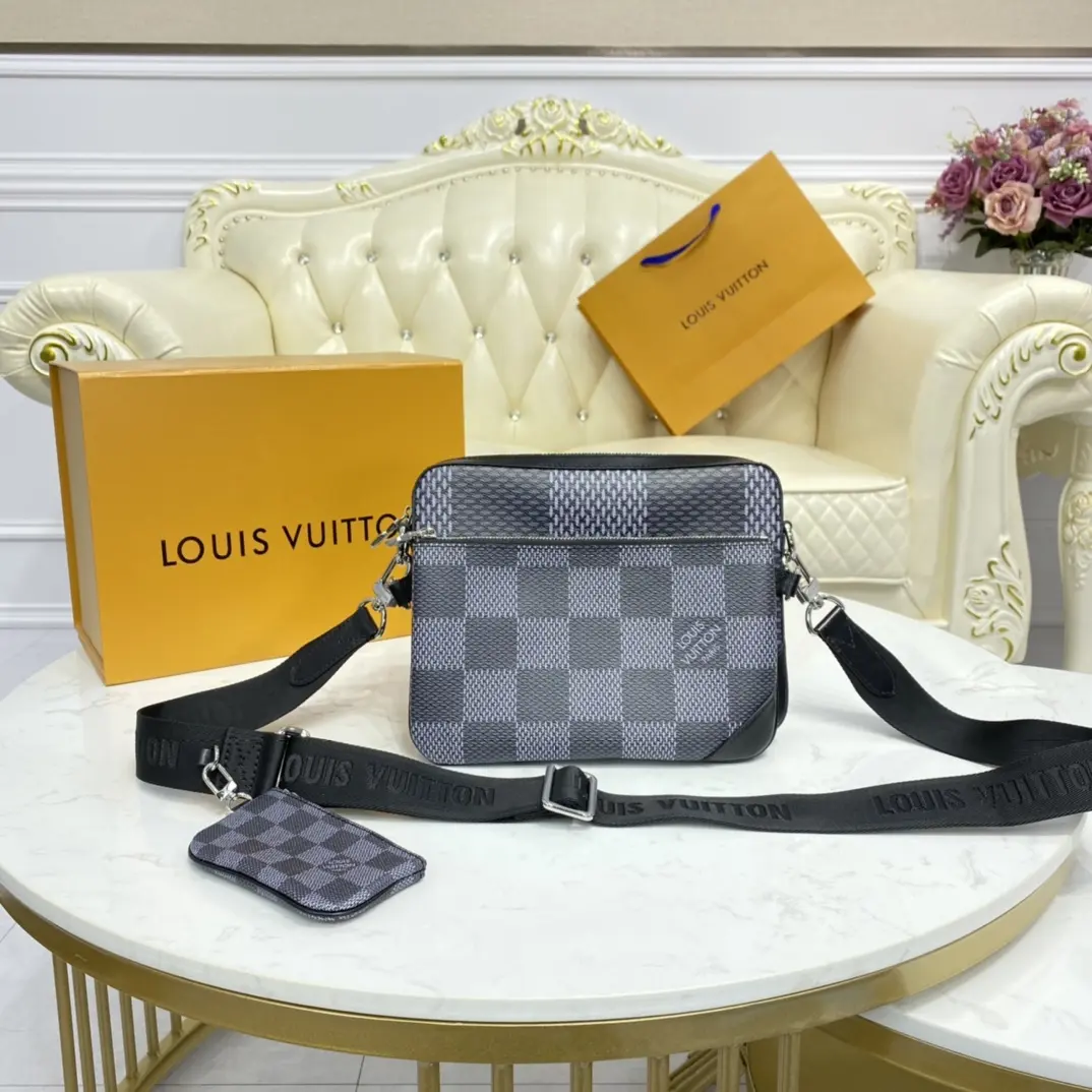 damier graphite trio messenger n50017 3 damier graphite trio messenger n50017 3
