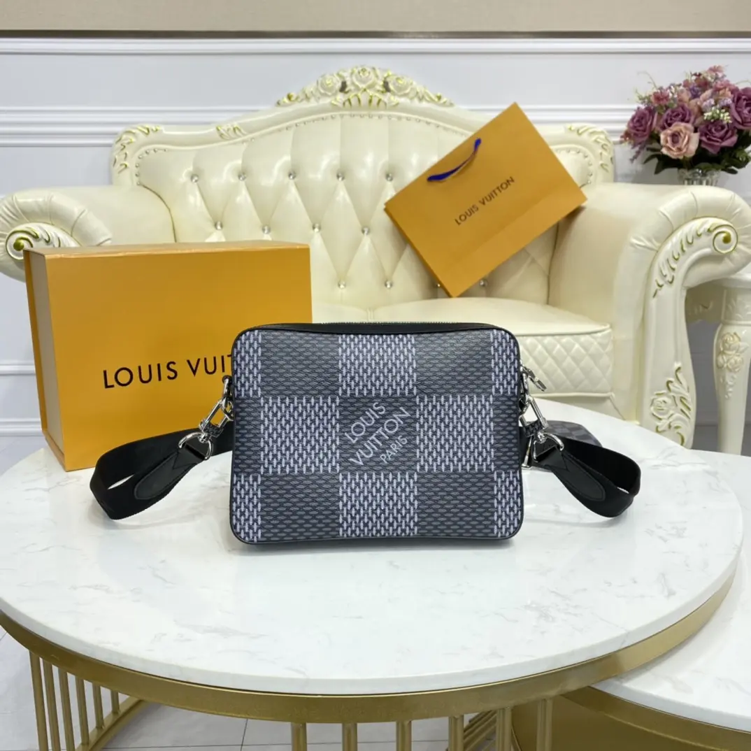 damier graphite trio messenger n50017 6 damier graphite trio messenger n50017 6