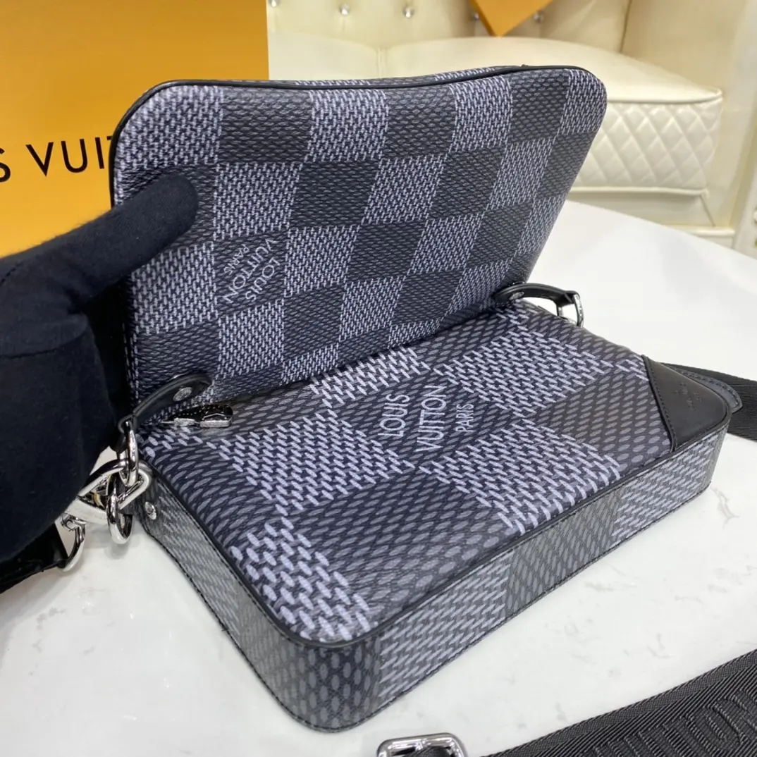 damier graphite trio messenger n50017 7 damier graphite trio messenger n50017 7