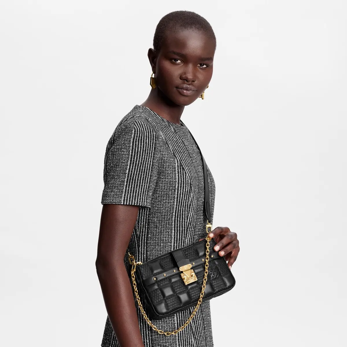 damier quilt pochette troca m59046 3 damier quilt pochette troca m59046 3