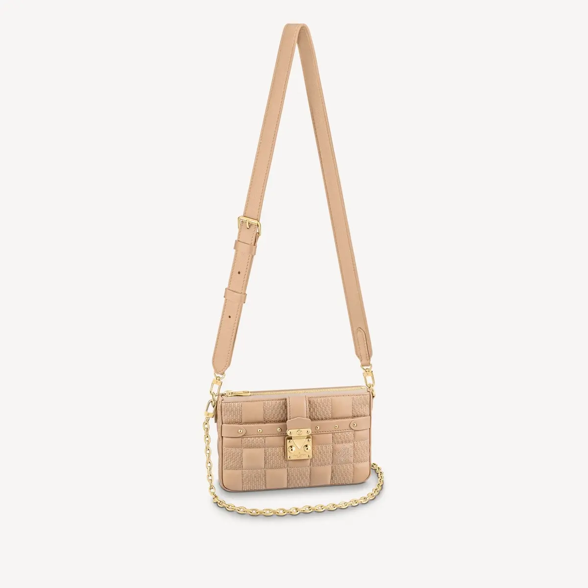 damier quilt pochette troca m59048 1 damier quilt pochette troca m59048 1