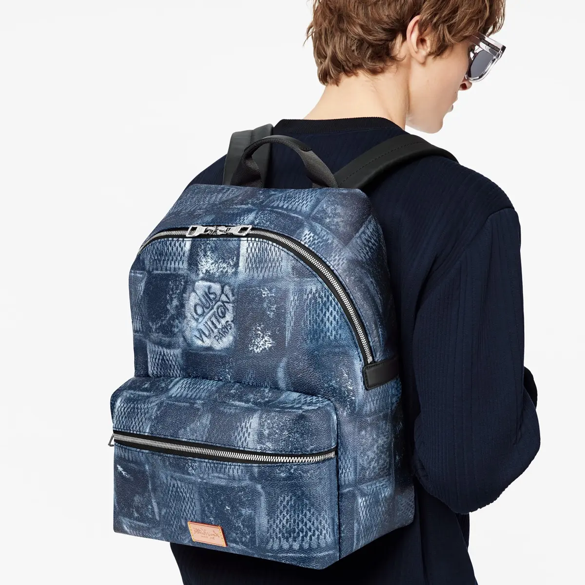 damier salt canvas discovery backpack ocean blue n50060 3
