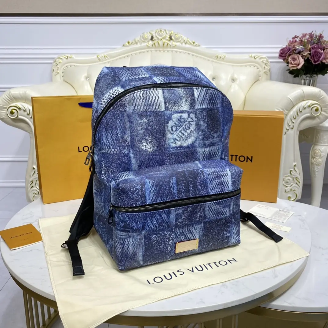 damier salt canvas discovery backpack ocean blue n50060 4
