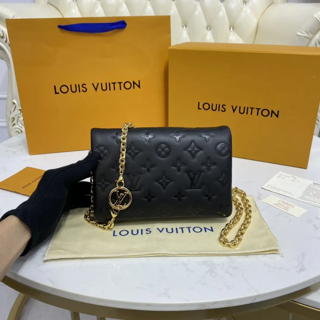 embossed lambskin pochette coussin m80742 5