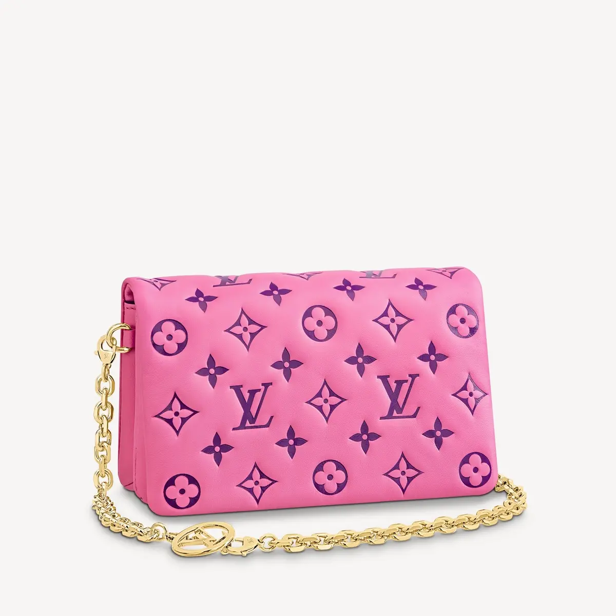embossed lambskin pochette coussin pink purple m80745 1 embossed lambskin pochette coussin pink purple m80745 1
