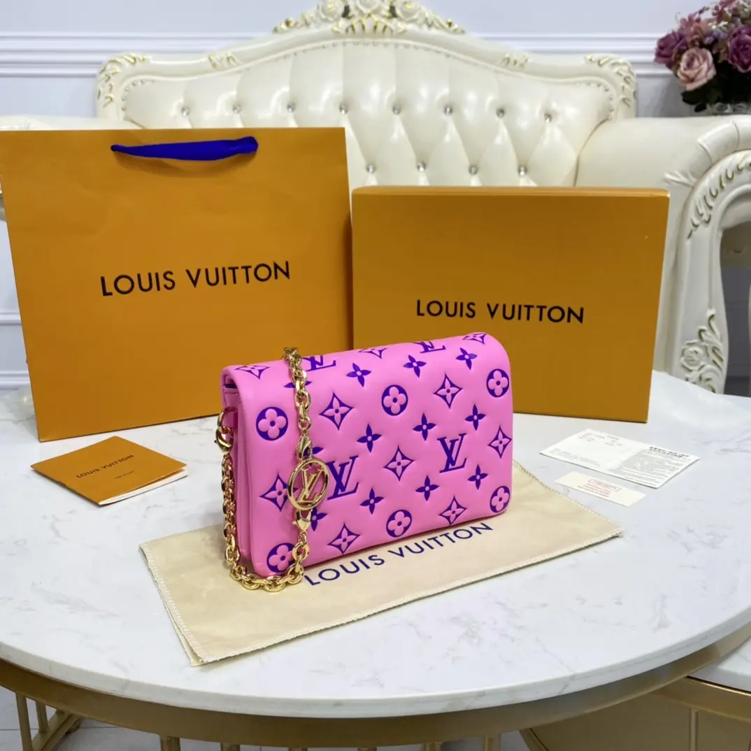 embossed lambskin pochette coussin pink purple m80745 5 embossed lambskin pochette coussin pink purple m80745 5
