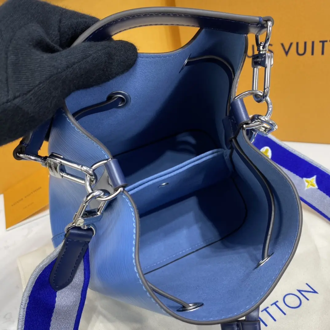 epi grained neonoe bb bucket bag bleuet blue m57691 11 epi grained neonoe bb bucket bag bleuet blue m57691 11