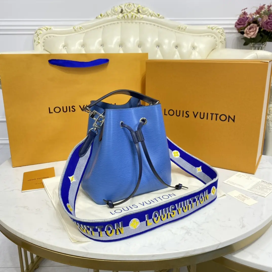 epi grained neonoe bb bucket bag bleuet blue m57691 2 epi grained neonoe bb bucket bag bleuet blue m57691 2