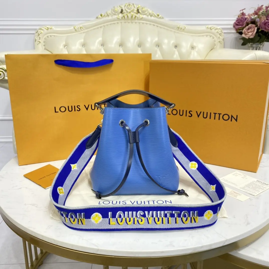 epi grained neonoe bb bucket bag bleuet blue m57691 5 epi grained neonoe bb bucket bag bleuet blue m57691 5
