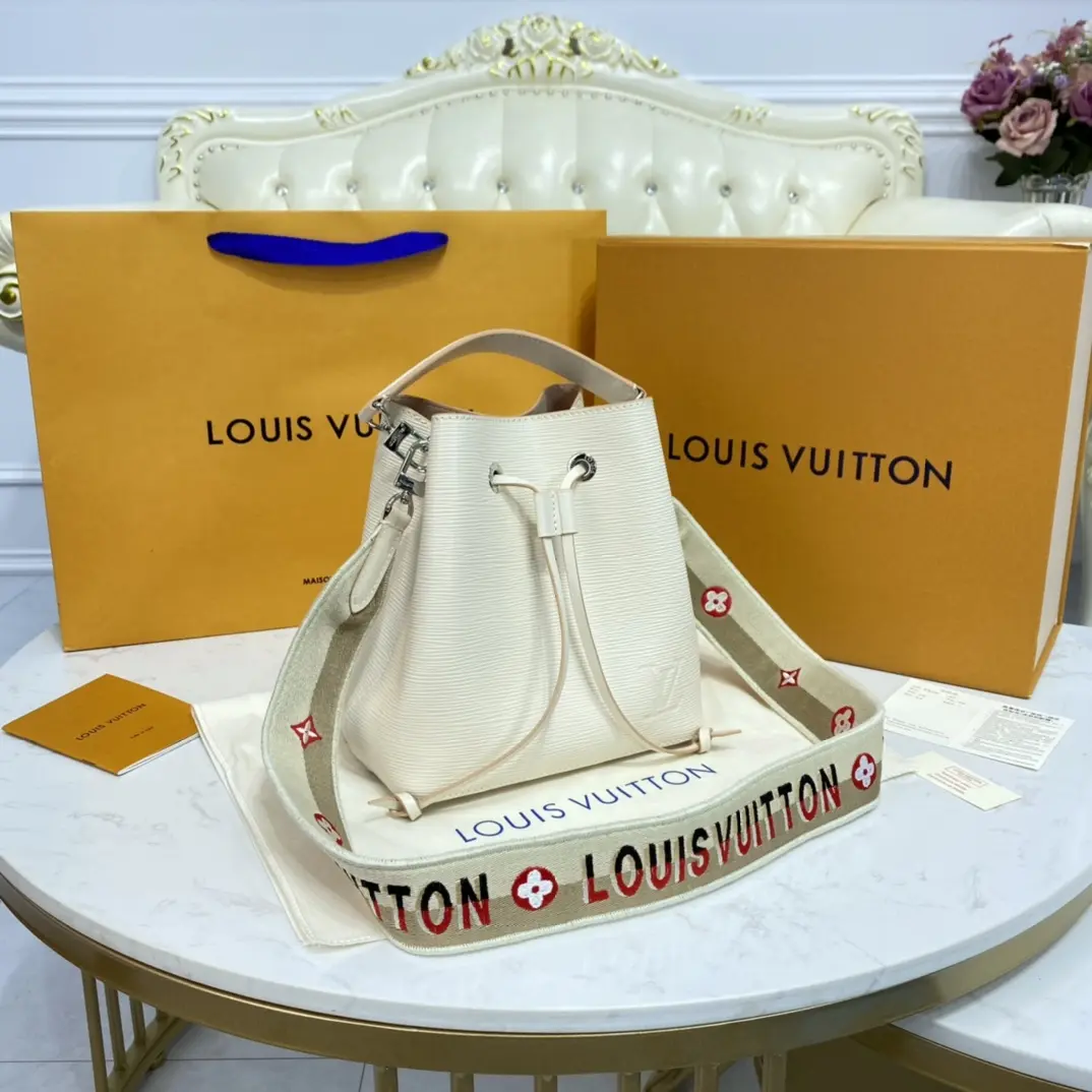 epi grained neonoe bb bucket bag cream m57693 4 epi grained neonoe bb bucket bag cream m57693 4