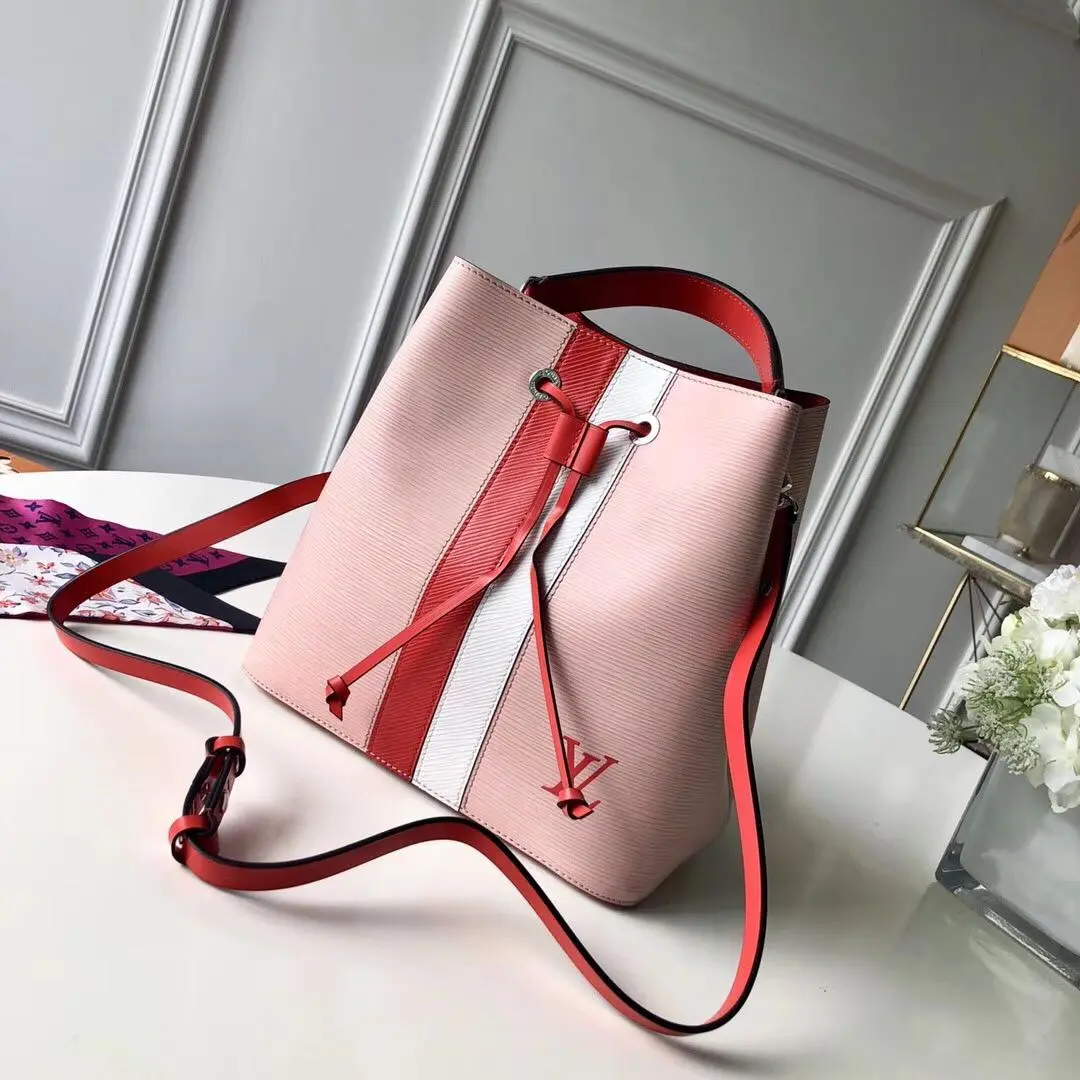 epi leather neonoe bucket bag pink m52161 pink 1 epi leather neonoe bucket bag pink m52161 pink 1