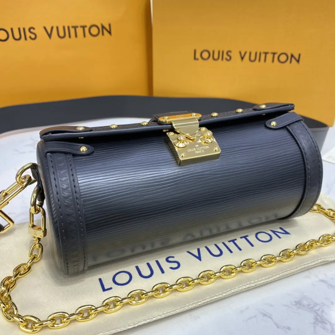 epi papillon trunk handbag black m58655 11