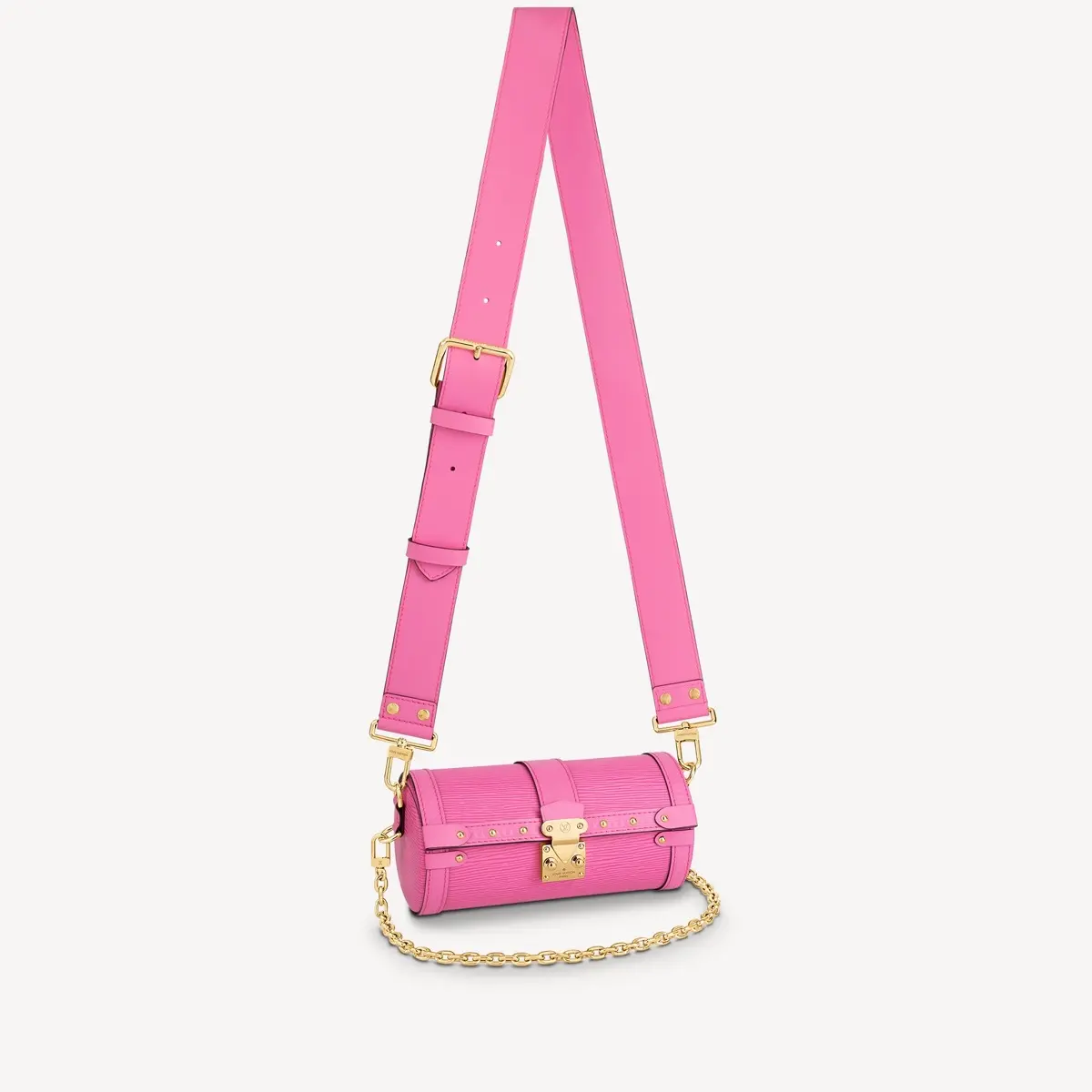 epi papillon trunk handbag rose m58649 1 epi papillon trunk handbag rose m58649 1