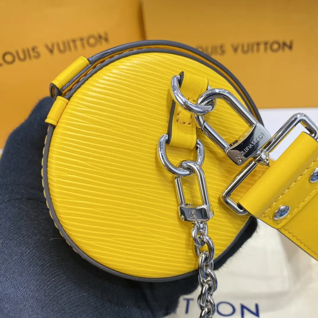 epi papillon trunk handbag yellow m58647 8