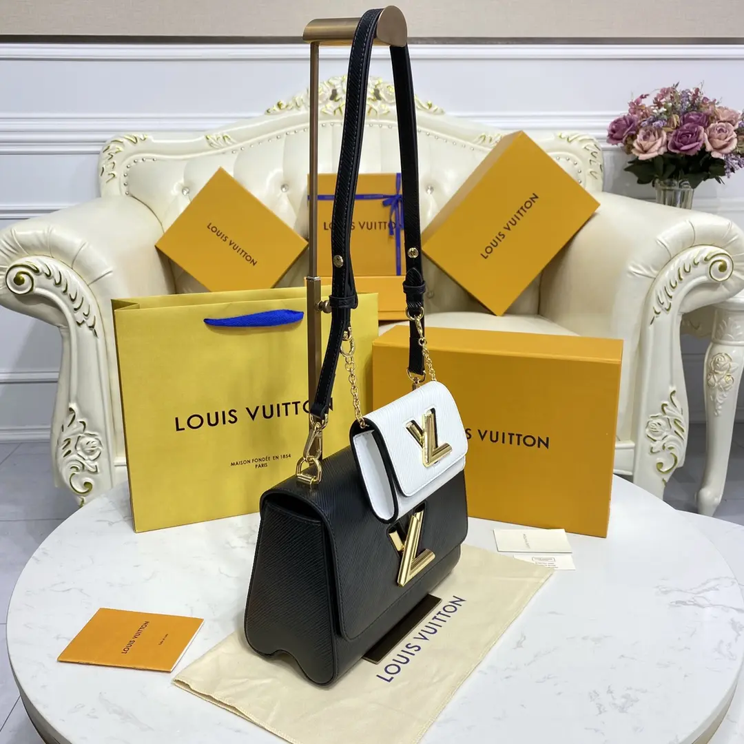 epi twist mm bag black white m50282 50332 3