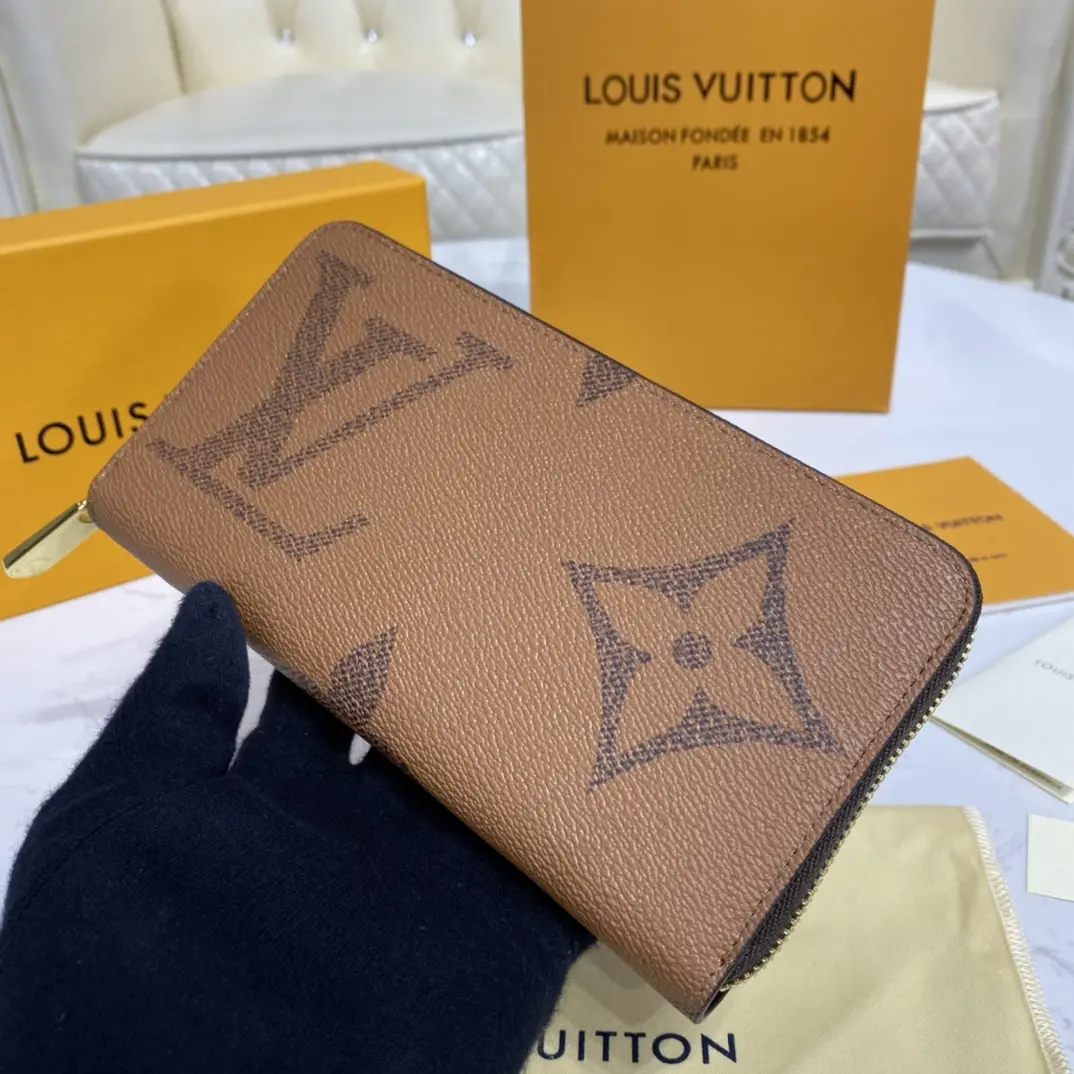 giant monogram reverse zippy wallet m69353 5