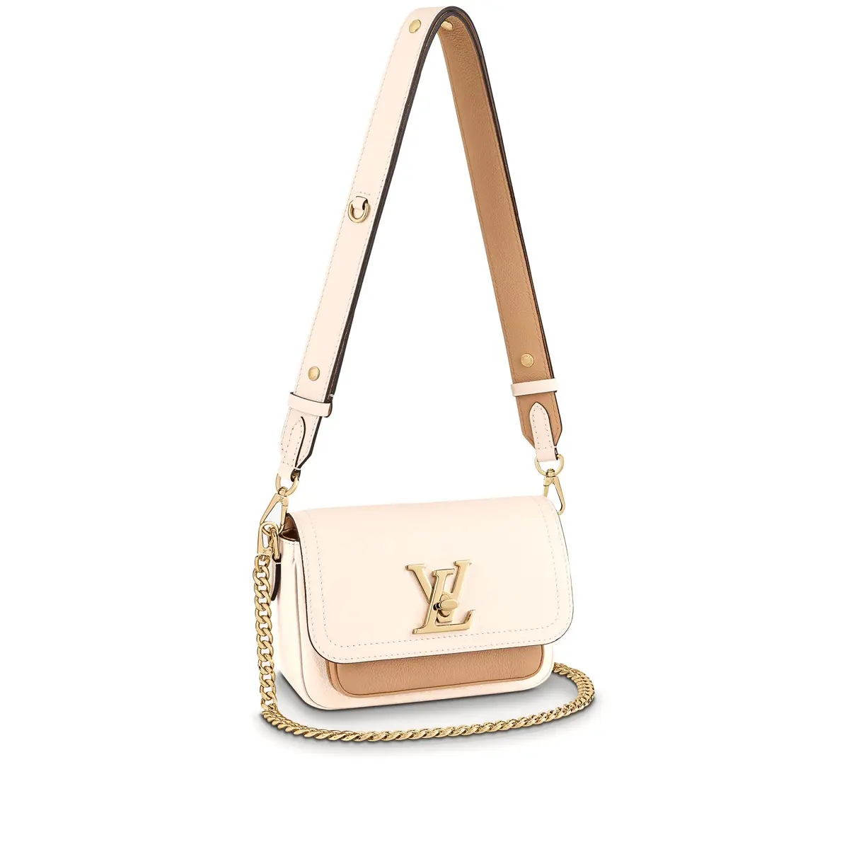 grained calf leather lockme tender m59733 1