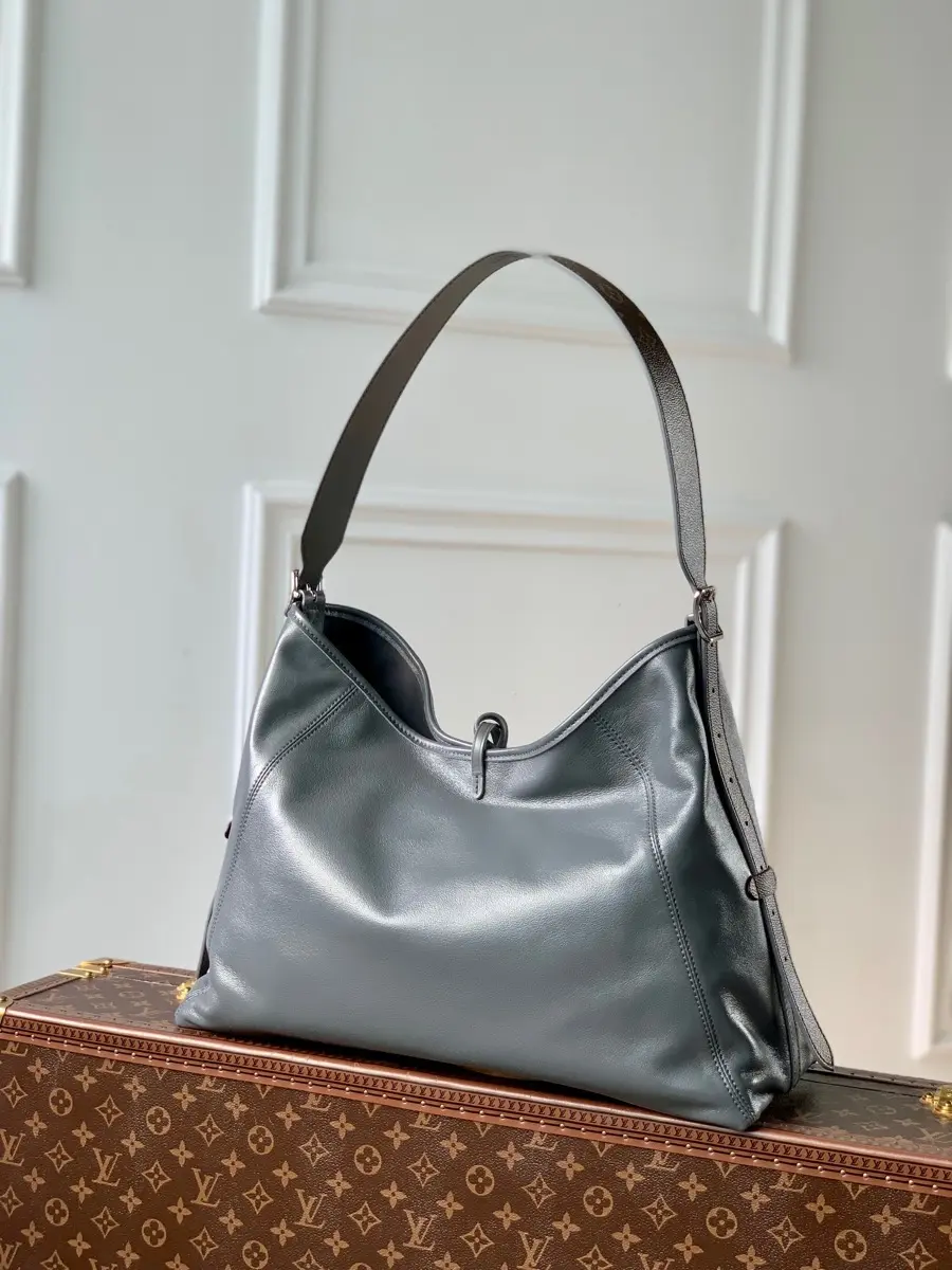 leather carryall dark mm bag grey m12583 grey 6