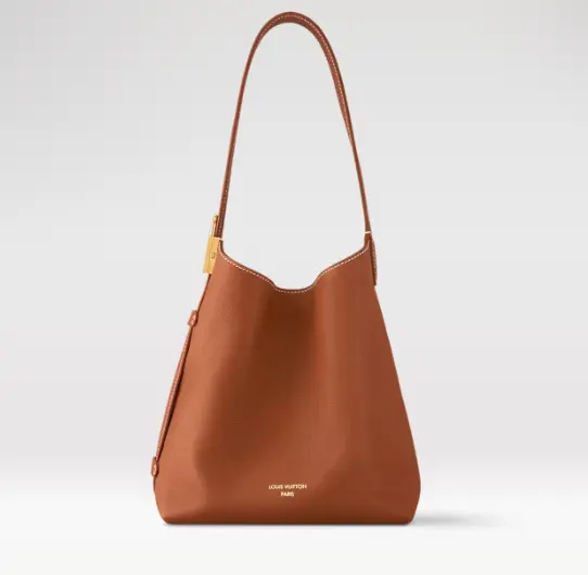 leather low key hobo pm bag brown m25354 1 leather low key hobo pm bag brown m25354 1