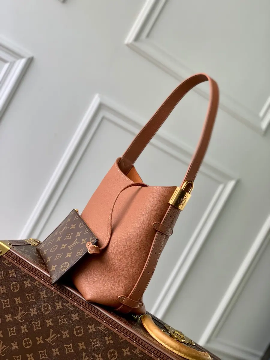 leather low key hobo pm bag brown m25354 4 leather low key hobo pm bag brown m25354 4